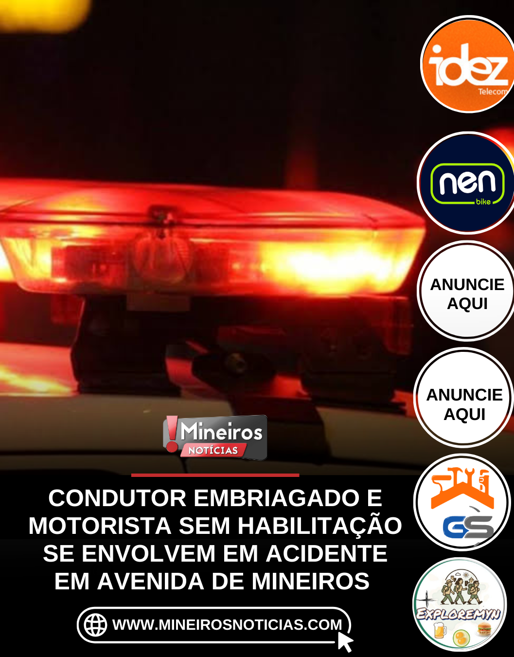 Condutor Embriagado e Motorista Sem Habilitação se Envolvem em Acidente em Avenida de Trânsito Intenso