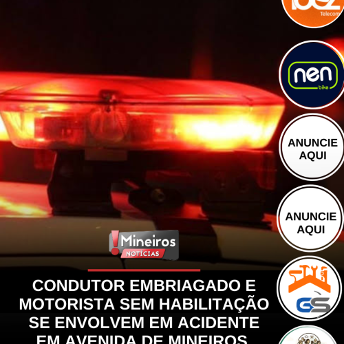 Condutor Embriagado e Motorista Sem Habilitação se Envolvem em Acidente em Avenida de Trânsito Intenso
